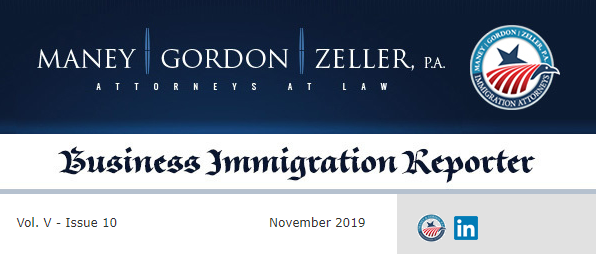 Maney | Gordon | Zeller Business Immigration Reporter