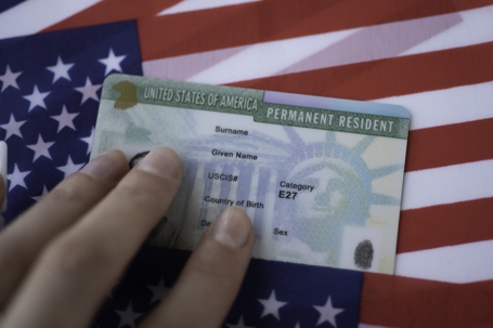Permanent Resident Green card of United states of America