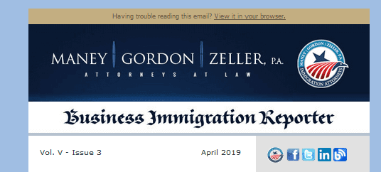 Business Immigration Reporter April 2019