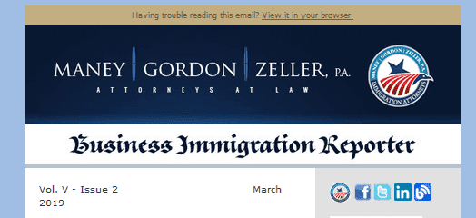 Business Immigration Reporter March 2019