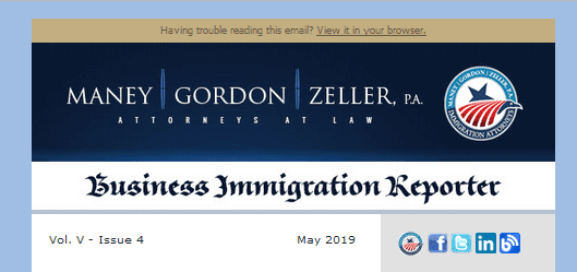 Business Immigration Reporter May 2019