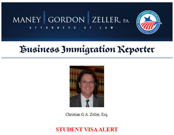 Business Immigration Reporter - Student Visa Alert