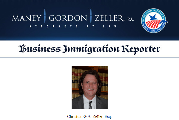 Maney | Gordon | Zeller - Business Immigration Reporter